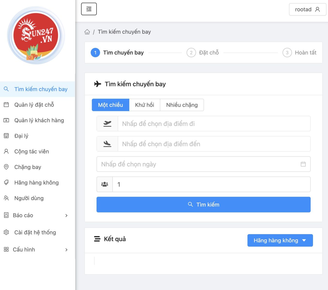 Hình ảnh hệ thống vé máy bay 1
